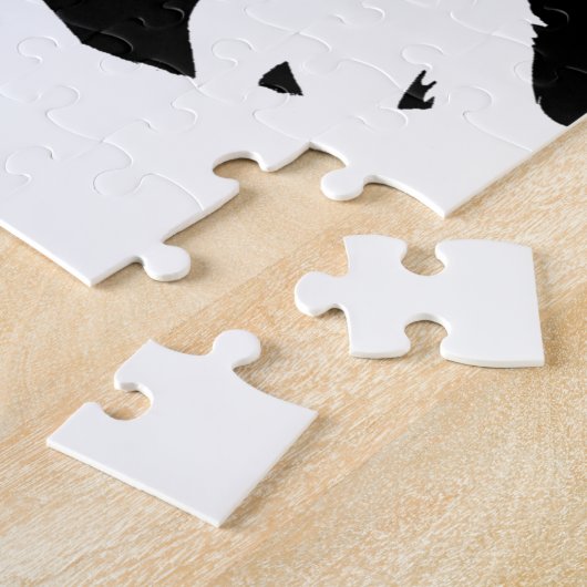 Puzzle Silhouette de Wolf Wolf, un personnage d'art pop n (Côté)