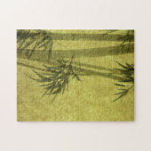 Puzzle Silhouette des branches d'un bambou sur le papier (Horizontal)
