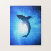 Puzzle Silhouette des requins de l'océan profond (Vertical)
