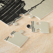 Puzzle Silhouette du navire avec voiles de billage (Côté)