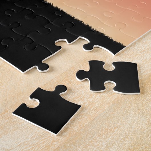 Puzzle Silhouette du panier de golf de disque (Côté)