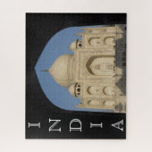Puzzle silhouette du taj mahal (Vertical)
