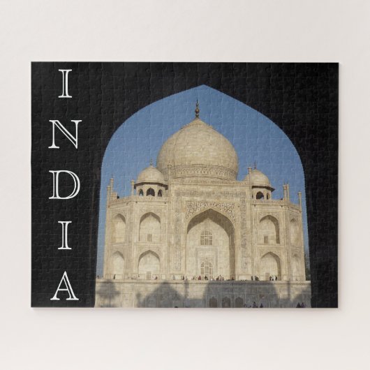Puzzle silhouette du taj mahal (Horizontal)