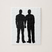 Puzzle Silhouette gaie de couples (Vertical)