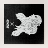 Puzzle Silhouette Gemini (Horizontal)