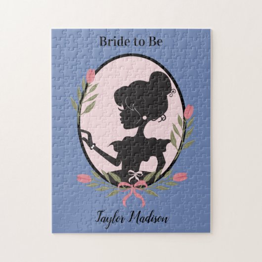 Puzzle Silhouette Lady Bride (Vertical)