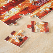 Puzzle Silhouette M1911 sur le drapeau américain rouillé (Côté)