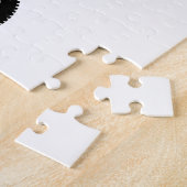 Puzzle Silhouette noire de vélo - Choisir la couleur arri (Côté)