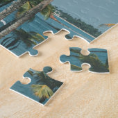 Puzzle Silhouette Rétro Palm Ocean (Côté)