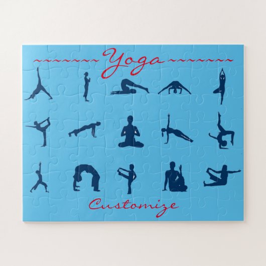 Puzzle Silhouette Yoga Pose Thunder_Cove (Horizontal)