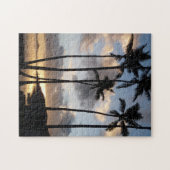 Puzzle Silhouettes de palmier en Hawaï (Horizontal)