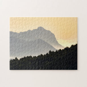 Puzzle Silhouettes des montagnes
