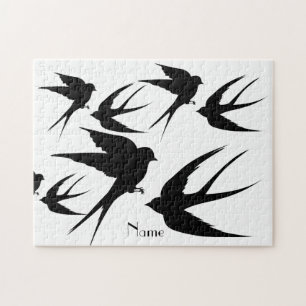 Puzzle Silhouettes d'oiseaux hirondelles Thunder_Cove