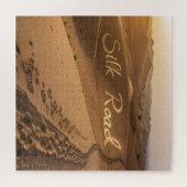 Puzzle Silk Road Desert Landscape Typography Art (Horizontal)