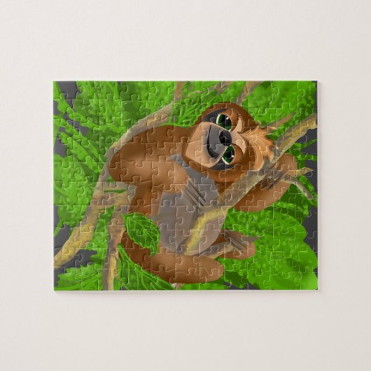 Puzzle Silly Sloth Relaxing In A Tree (Horizontal)