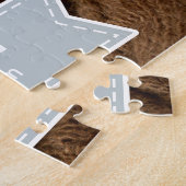 Puzzle Silver Gray Newborn Baby Boy Birth Stats Photo (Côté)