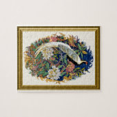 Puzzle Silver Peacock (Horizontal)