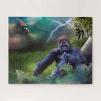 SILVERBACK GORILLA JUNGLE ÉCLAIRAGE