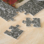 Puzzle Silverglitter photo graduation ajouter nom classe  (Côté)