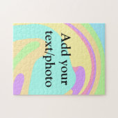 Puzzle Simple acrylique pour marbre ajouter votre nom de  (Horizontal)