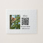 Puzzle Simple animal name details QR code add text photo (Horizontal)