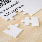 Puzzle Simple animal name details QR code add text photo (Côté)