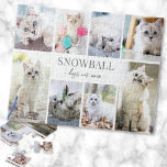 Puzzle Simple Cat Pet Photo Collage<br><div class="desc">Personalized "Best Cat Ever" Jigsaw Puzzle with Photo. This simple and elegant jigsaw puzzle is a beautiful way to showcase cherished memories of your beloved pet. The design features space for a photo of your cat, with room for their name on the first line and "Best Cat Ever" on the...</div>