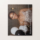 Puzzle Simple Classique Joyeux Anniversaire Photo (Vertical)