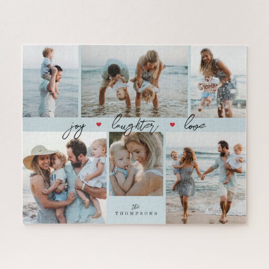 Puzzle Simple Collage de Photos de Famille (Horizontal)