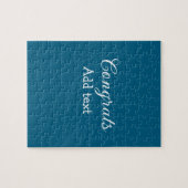 Puzzle Simple congratulation graduation add your (Horizontal)