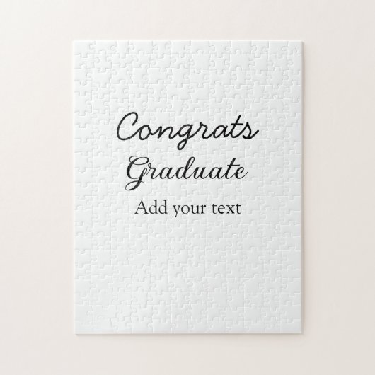 Puzzle Simple congratulation graduation add your (Vertical)