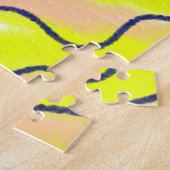 Puzzle Simple couleur solide ajouter le nom du texte mono (Côté)