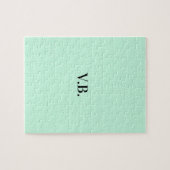 Puzzle Simple couleur unie ajouter nom texte monogramme (Horizontal)