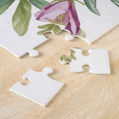 Puzzle Simple Elegant Flower Framed Friendsgiving (Côté)