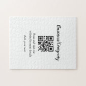Puzzle Simple entreprise site web code-barres QR ajouter  (Horizontal)