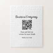 Puzzle Simple entreprise site web code-barres QR ajouter  (Vertical)