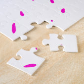 Puzzle Simple fond de nom d'amour abstrait rose minimalis (Côté)
