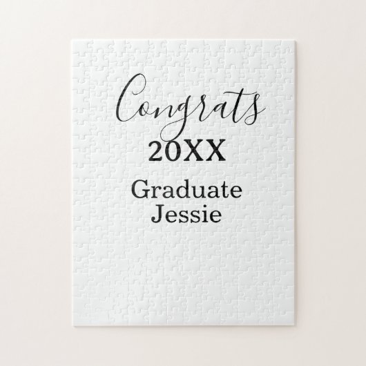 Puzzle Simple graduation congratulations minimal add clas (Vertical)