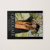 Puzzle Simple Graduation Design Moderne Photo Diplômée (Horizontal)