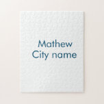 Puzzle simple lettre initiale monogramme ajouter votre no<br><div class="desc">conception</div>