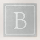 Puzzle Simple Light Grey monogram (Vertical)