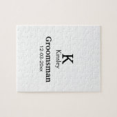 Puzzle SIMPLE MINIMAL ajouter votre nom toiletteur person (Horizontal)