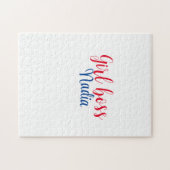 Puzzle simple minimal girl boss ajouter nom texte image e (Horizontal)