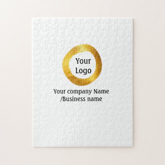 Puzzle simple minimum ajouter votre logo or site web soci (Vertical)