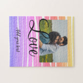 Puzzle simple minimum ajouter votre nom photo aquarelle a (Horizontal)