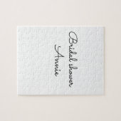 Puzzle simple minimum ajouter votre nom texte douche nupt (Horizontal)