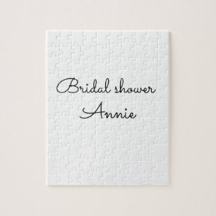 Puzzle simple minimum ajouter votre nom texte douche nupt