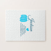 Puzzle Simple minimum ajouter votre nom texte place ville (Horizontal)