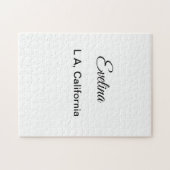 Puzzle Simple minimum ajouter votre nom texte place ville (Horizontal)
