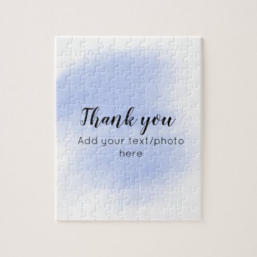 Puzzle simple minimum ajouter votre photo texte merci eau (Vertical)